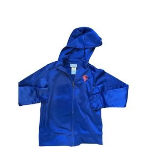 Philadelphia Phillies Size Youth small/8 Boys Blue Jacket Logo Zip up
